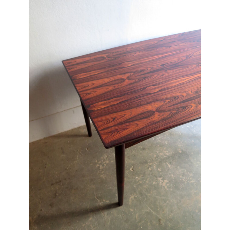 Vintage scandinavian rosewood extendable table 1960