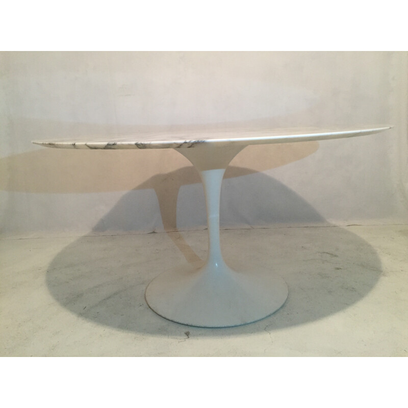 Tulip table in marble and aluminum, Eero SAARINEN - 1980s