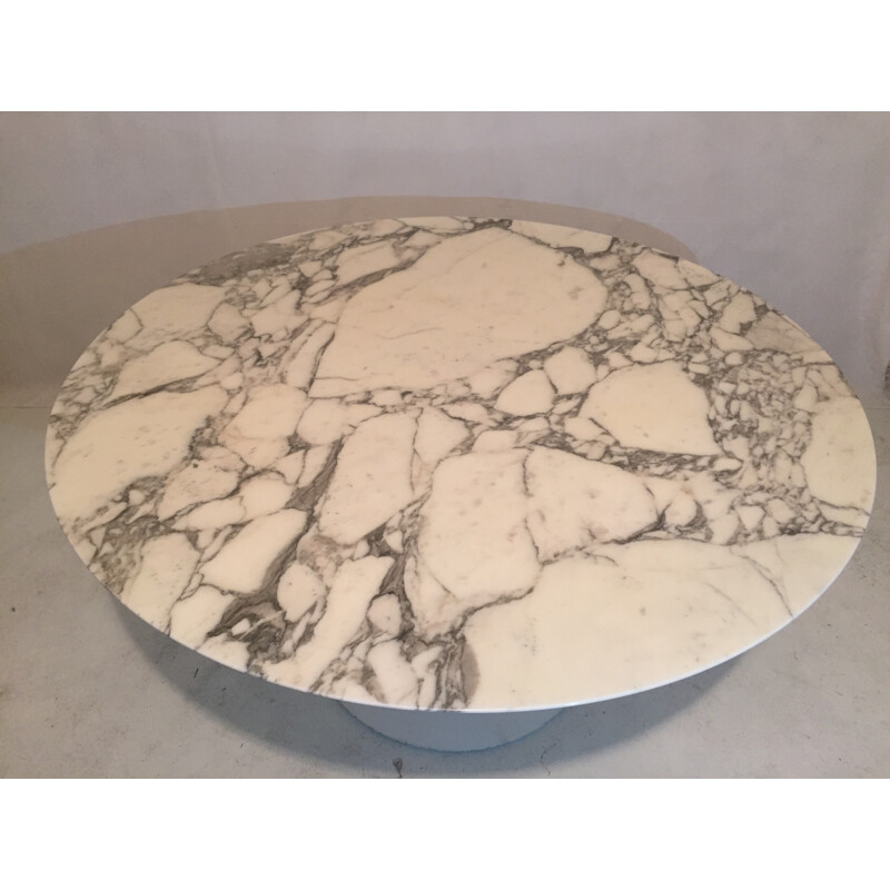 Table Tulipe en aluminium et marbre, Eero SAARINEN - 1980
