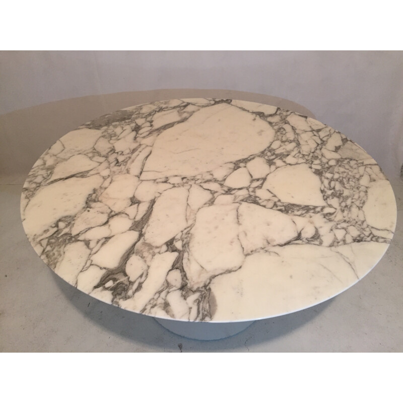 Tulip table in marble and aluminum, Eero SAARINEN - 1980s