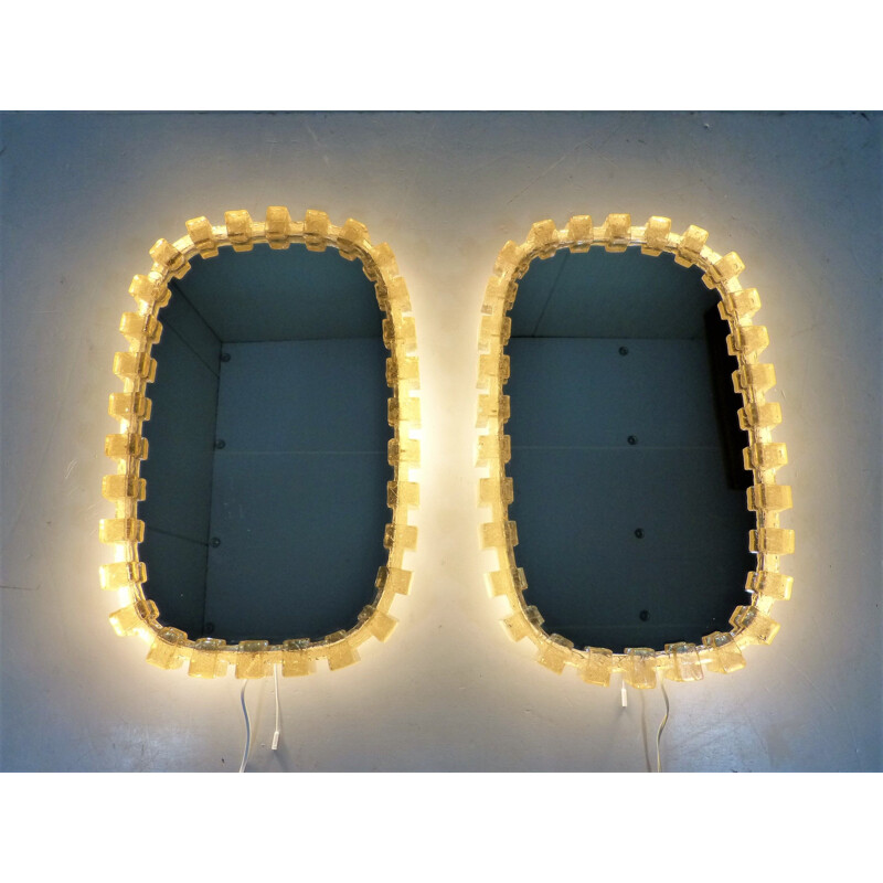 Pair of vintage mirrors by Hillebrand