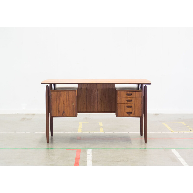 Bureau Boomerang vintage en teck