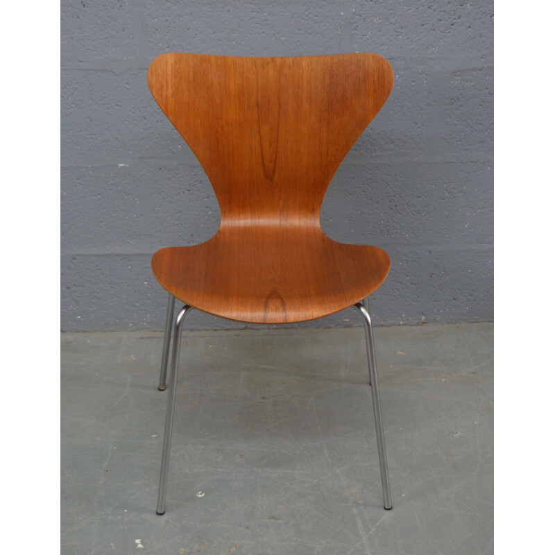 Vintage teak chair by Jacobsen for Fritz Hansen 1970