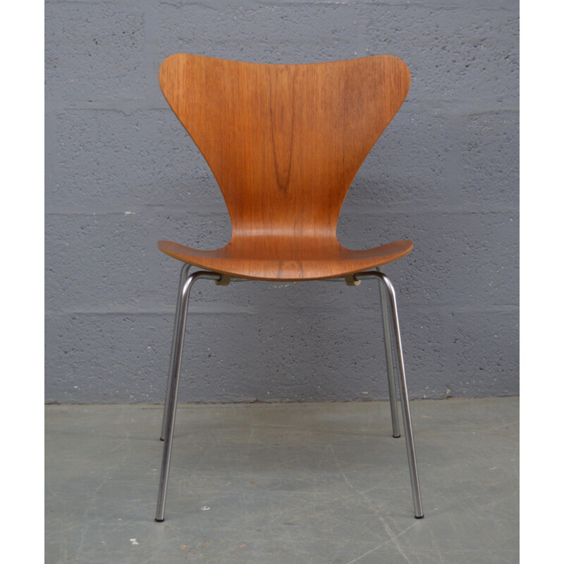 Vintage teak chair by Jacobsen for Fritz Hansen 1970