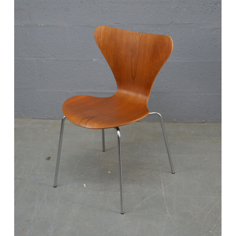 Vintage teak chair by Jacobsen for Fritz Hansen 1970