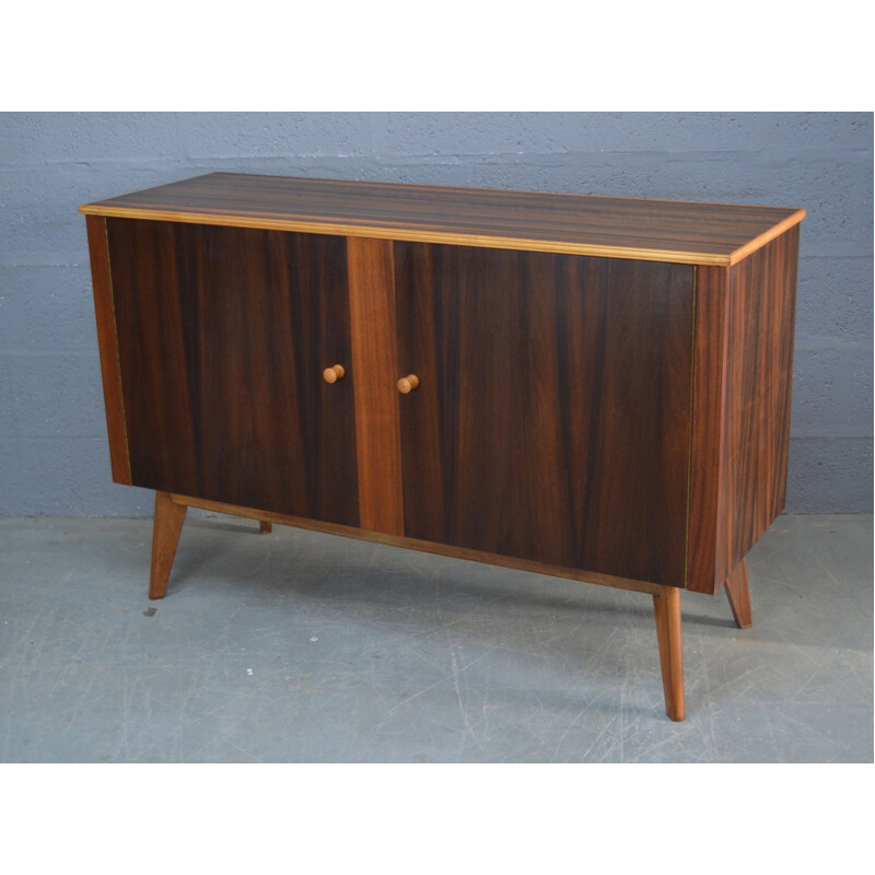 Vintage british walnut sideboard by Morris of Glasgow