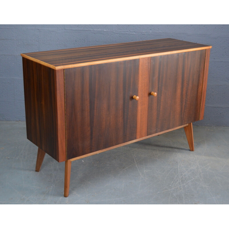 Vintage british walnut sideboard by Morris of Glasgow