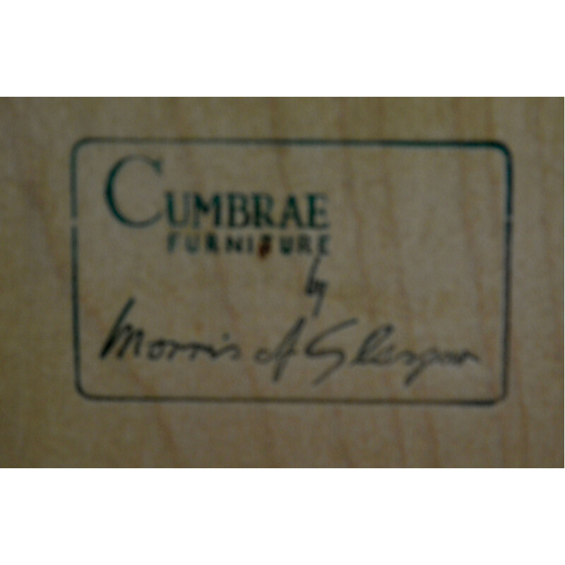 Vintage british walnut sideboard by Morris of Glasgow