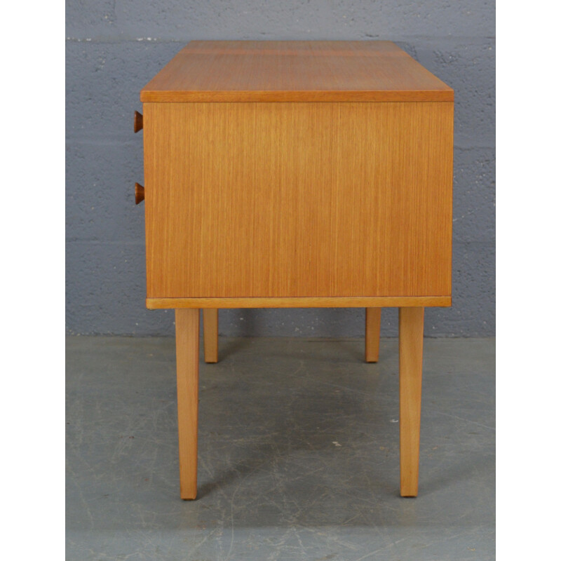 Vintage chest of drawers by Avalon in blonde teak 1970