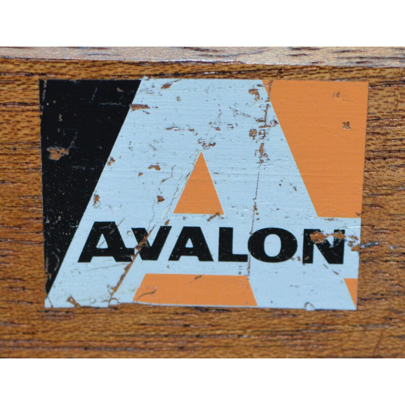 Commode vintage par Avalon en teck blond 1970