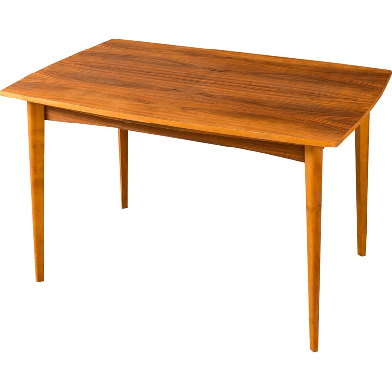 Vintage german table in walnut 1960