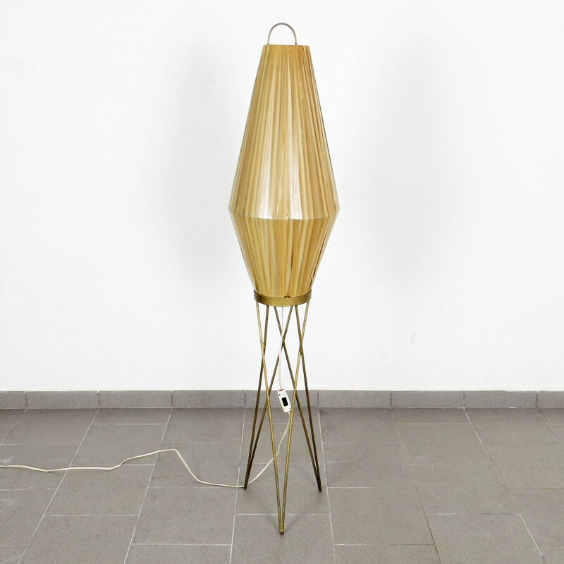 Vintage floor lamp in copper and metal 1960