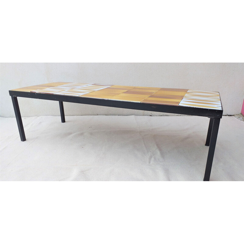 Coffee table in ceramic by Roger Capron