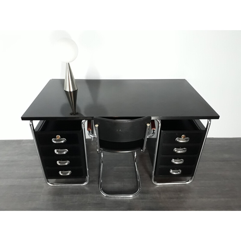 Bureau noir vintage par Petr Vichr pour Kovonax