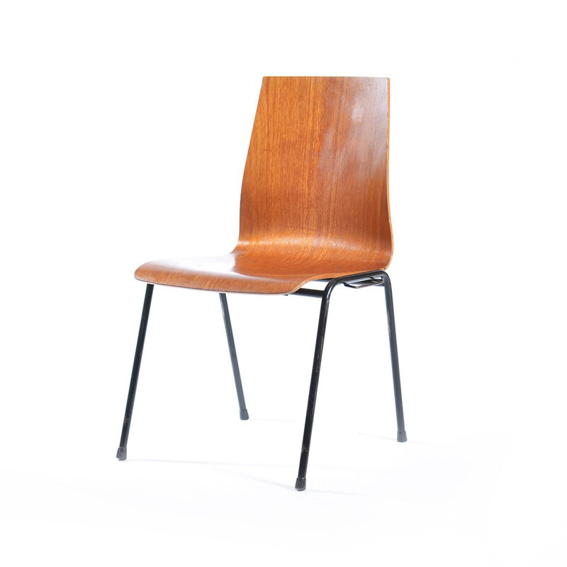 German chair in plywood and metal