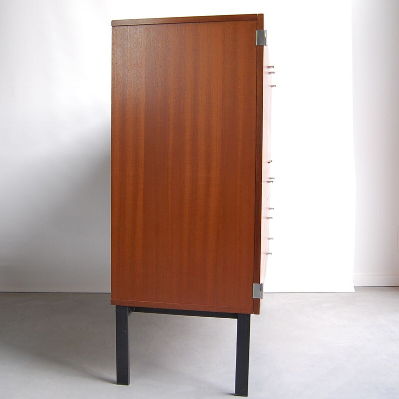 Mahogany cabinet by Pierre Guariche for Meurop