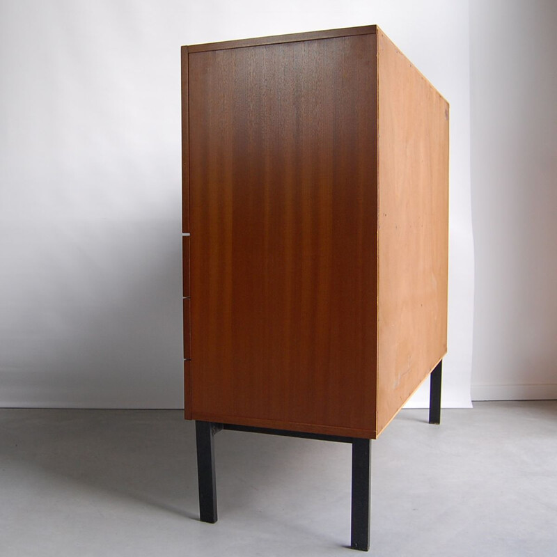 Mahogany cabinet by Pierre Guariche for Meurop