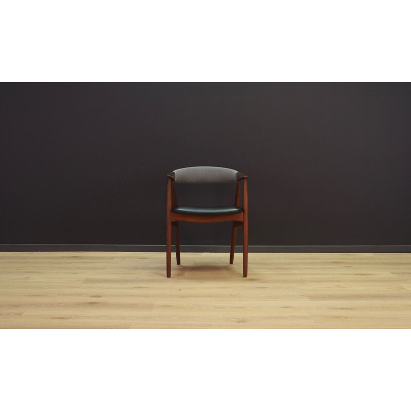 Teak and leatherette chair by Farstrup