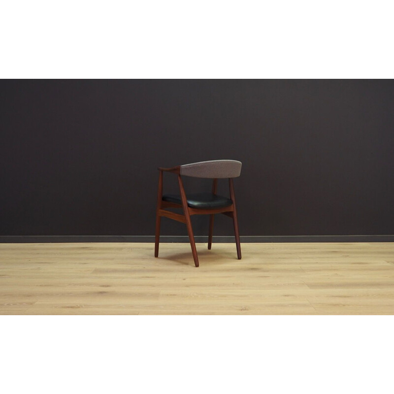 Teak and leatherette chair by Farstrup