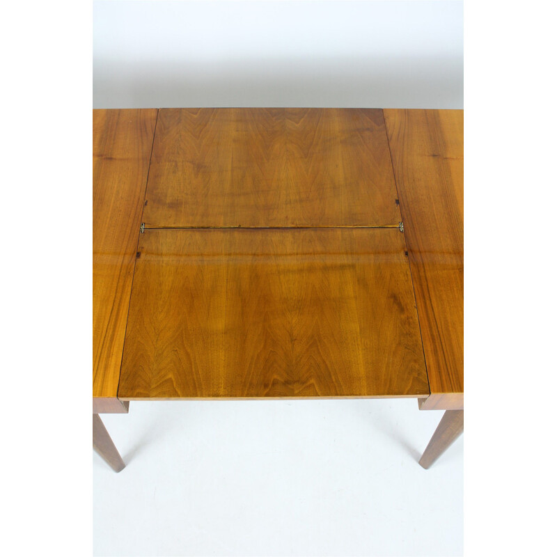 Walnut folding table by Jindrich Halabala