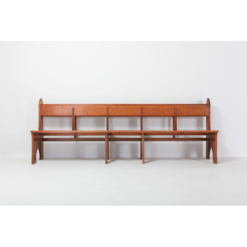 Vintage bench made of oakwood