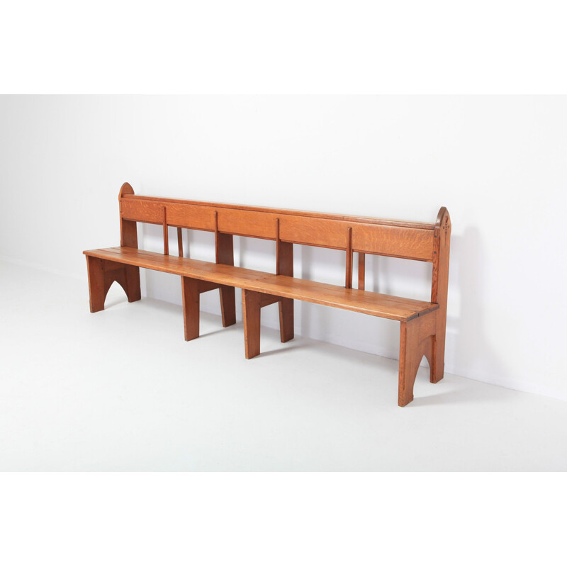 Vintage bench made of oakwood