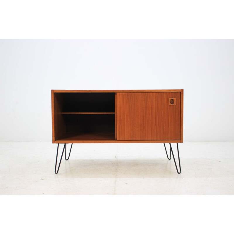 Danish teak cabinet with iron legs