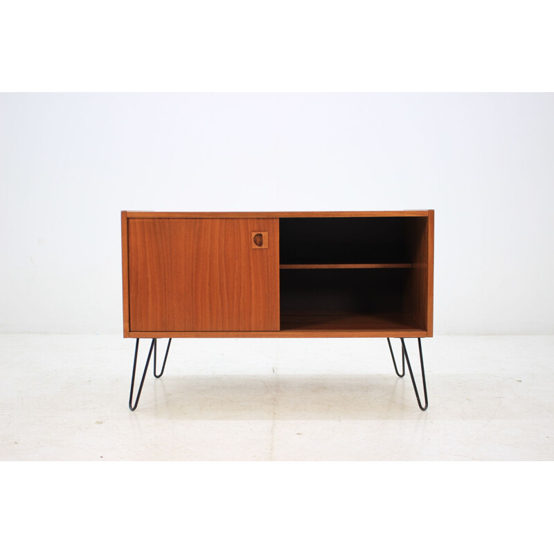 Danish teak cabinet with iron legs