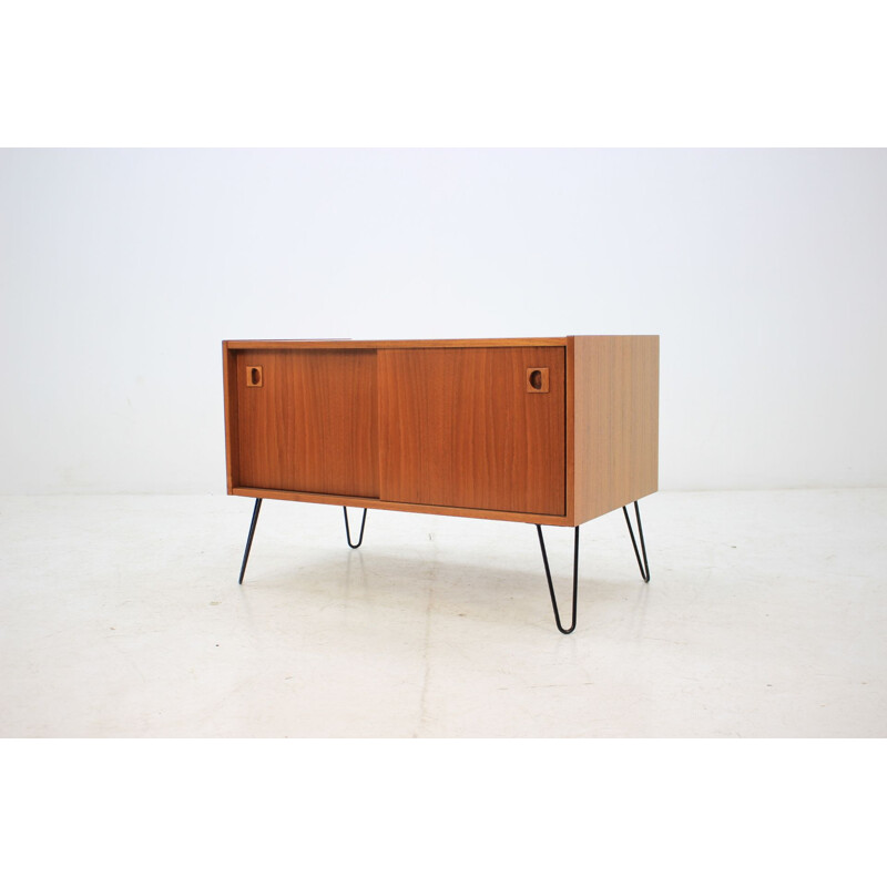 Danish teak cabinet with iron legs