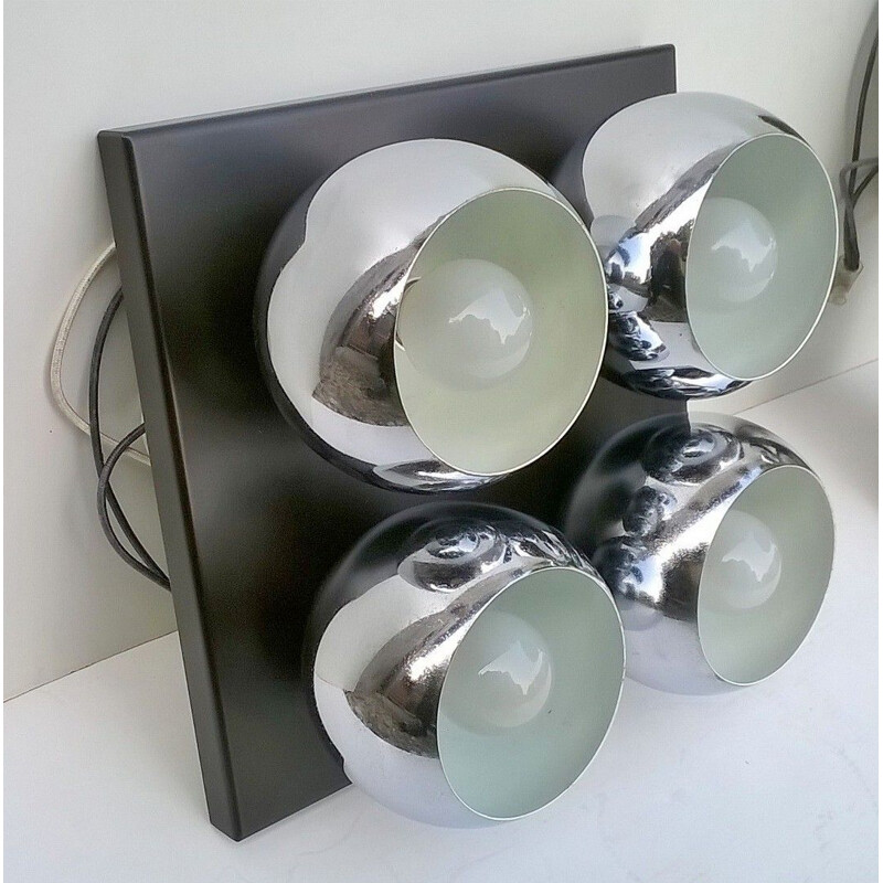 Pair of Mirage wall lamps by Angelo Lelii