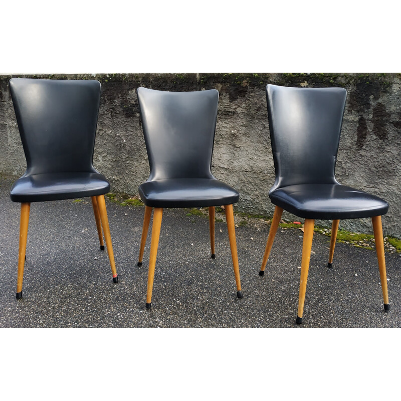 Set of 3 Boom chairs by Baumann