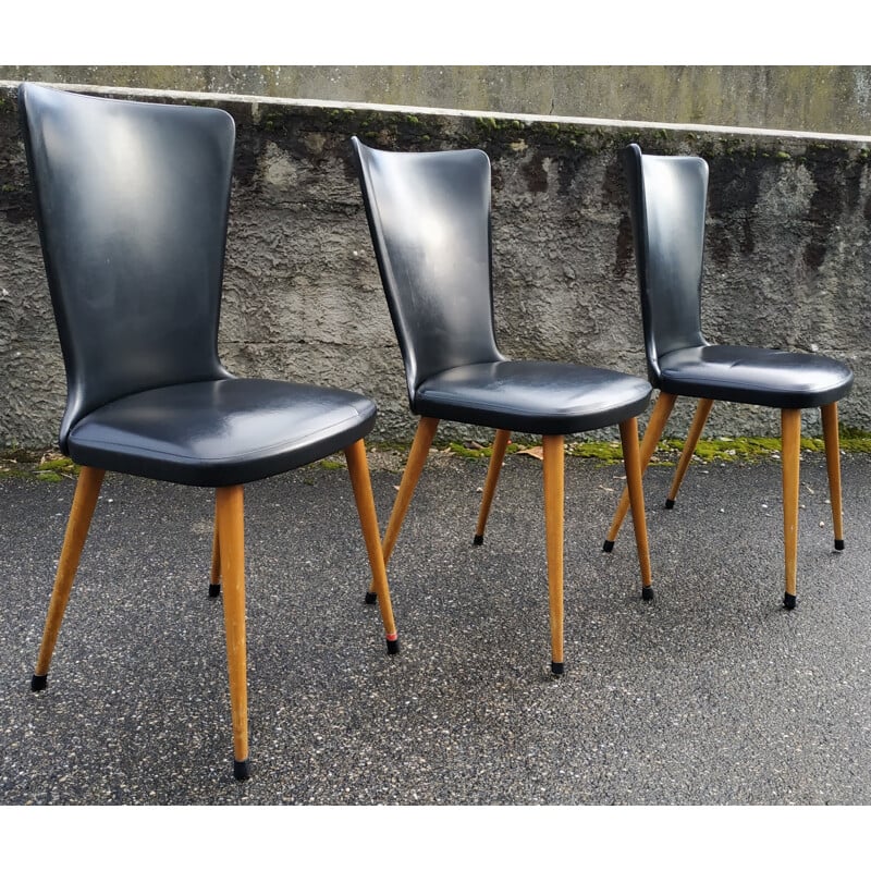 Set of 3 Boom chairs by Baumann