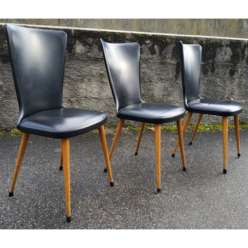 Set of 3 Boom chairs by Baumann