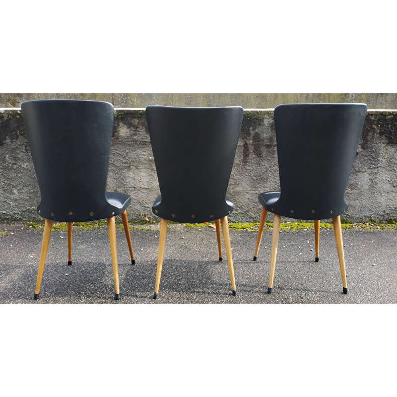 Set of 3 Boom chairs by Baumann