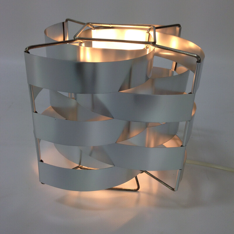 Vintage lamp in aluminum by Max Sauze