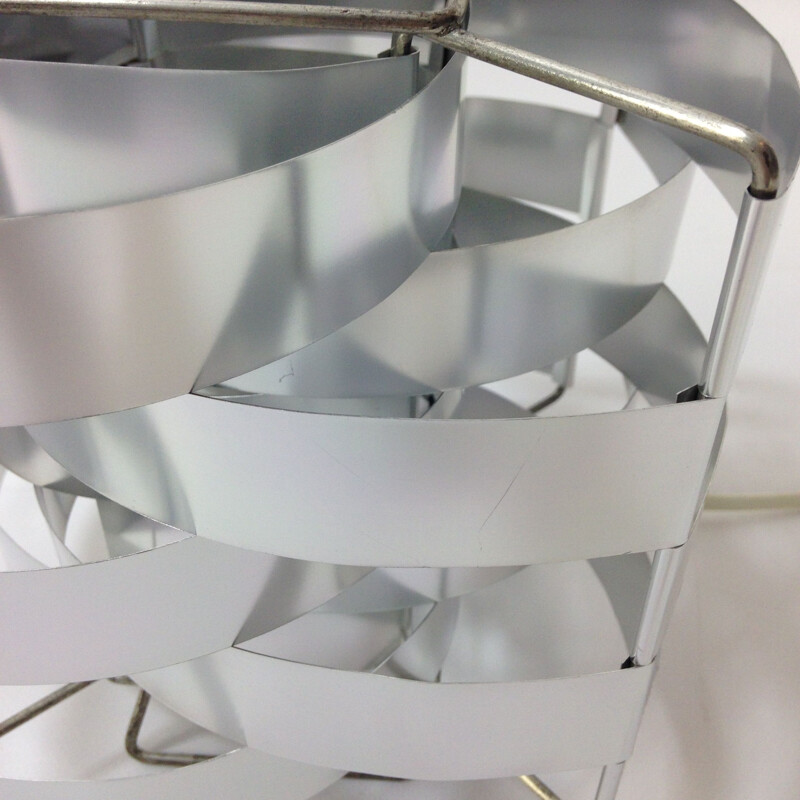 Vintage lamp in aluminum by Max Sauze