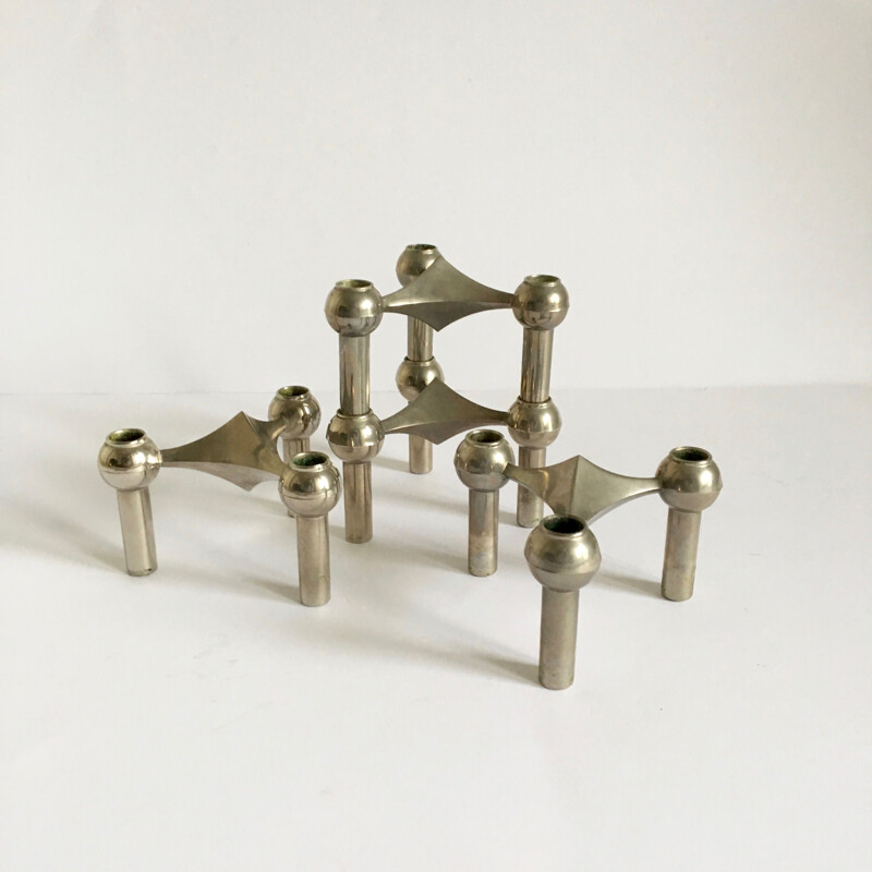 Set of 3 candleholders by Fritz Nagel for BMF
