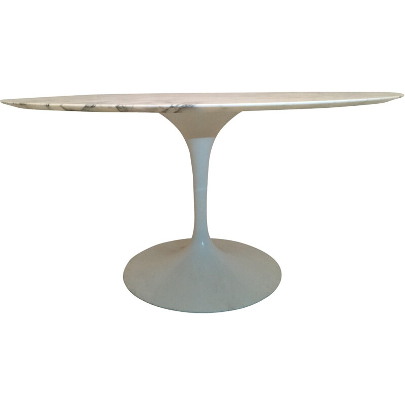 Tulip table in marble and aluminum, Eero SAARINEN - 1980s