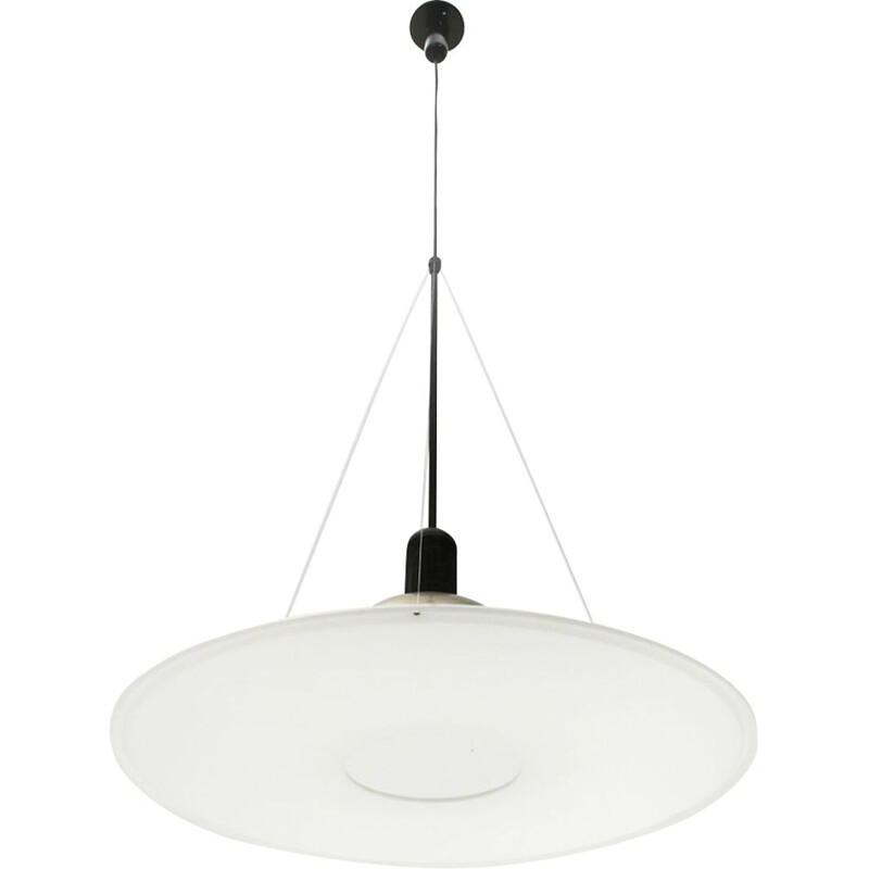 Suspension Vintage italienne Frisbi par Achille Castiglioni pour Flos, 1970