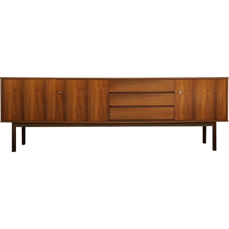 Long Vintage sideboard in walnut 1960