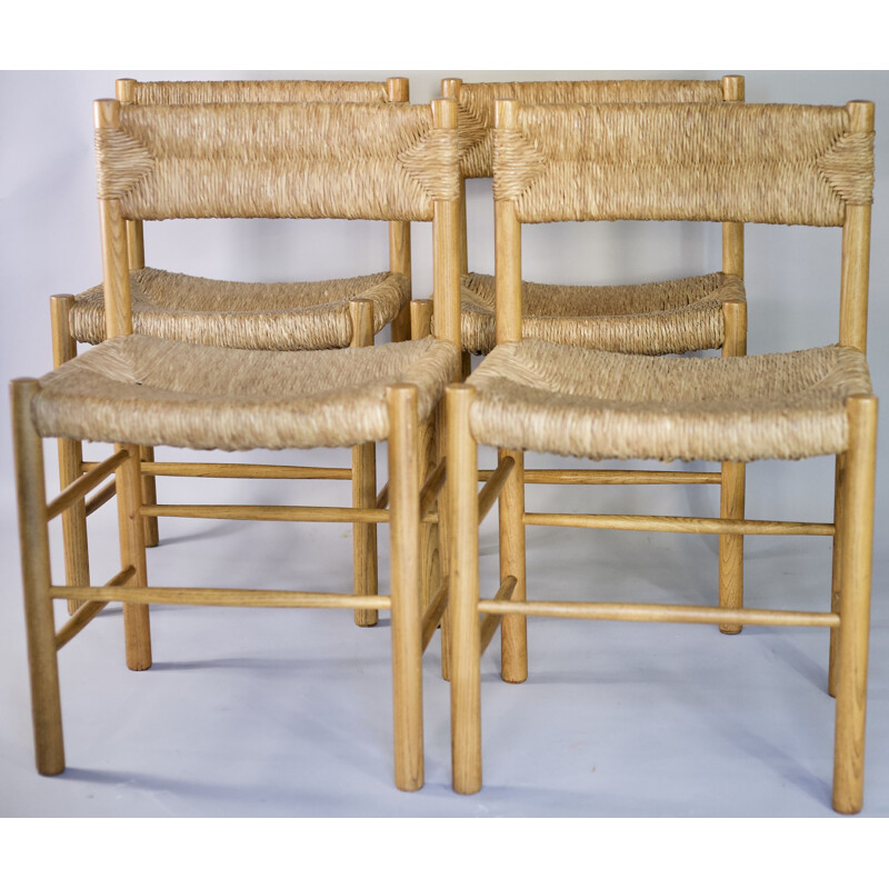 Set of 4 vintage chairs Dordogne by Sentou France