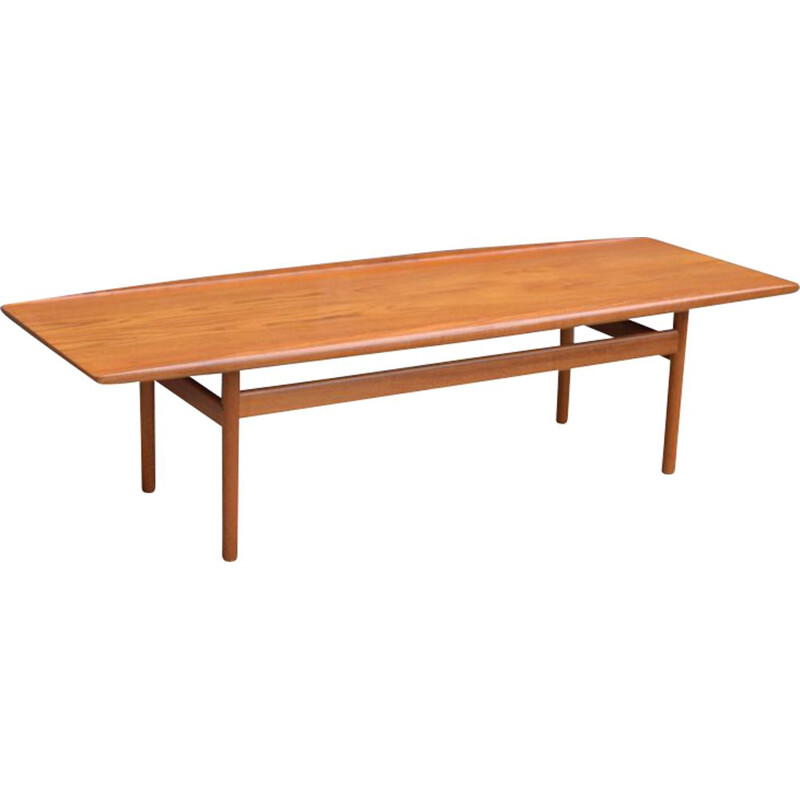 Vintage scandinavian coffee table by Grete Jalk in wood 1960