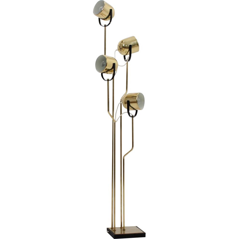 Vintage italian floor lamp by Reggiani in metal and aluminium 1970