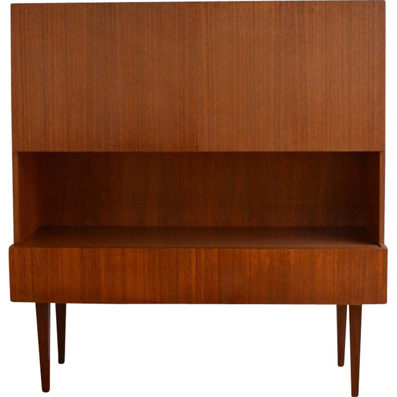 Vintage scandinavian bar cabinet in teak 1960