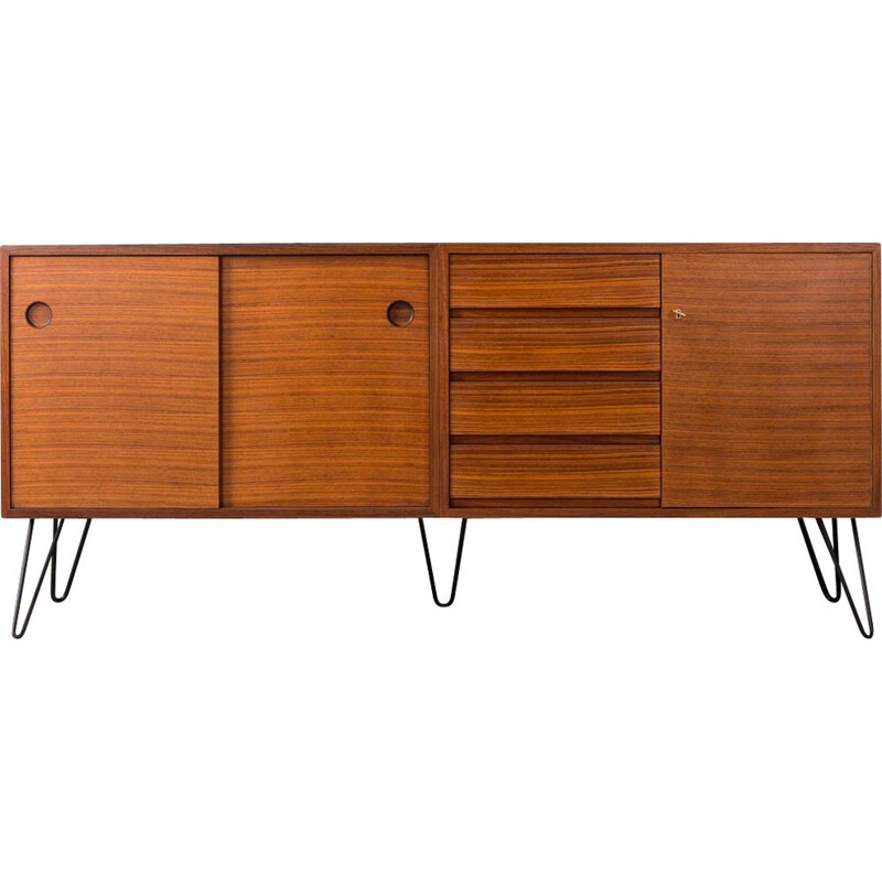 Vintage rosewood sideboard by DeWe