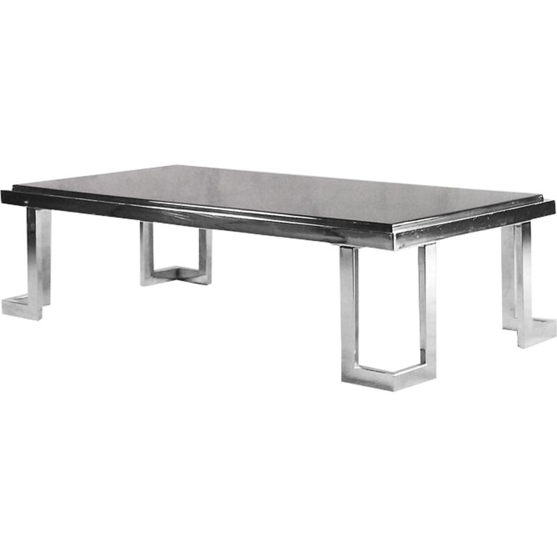 Table basse italienne avec plateau en résine