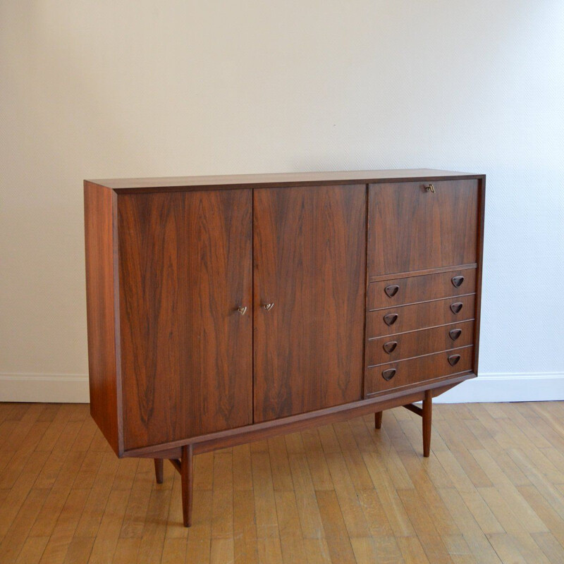 Vintage teak and rosewood sideboard