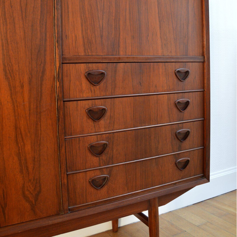 Vintage teak and rosewood sideboard