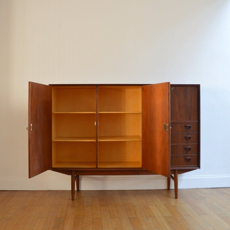 Vintage teak and rosewood sideboard