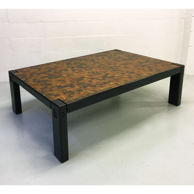 Vintage pine coffee table for Tranekaer